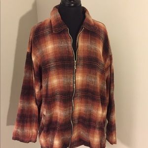 Vintage flannel zip up